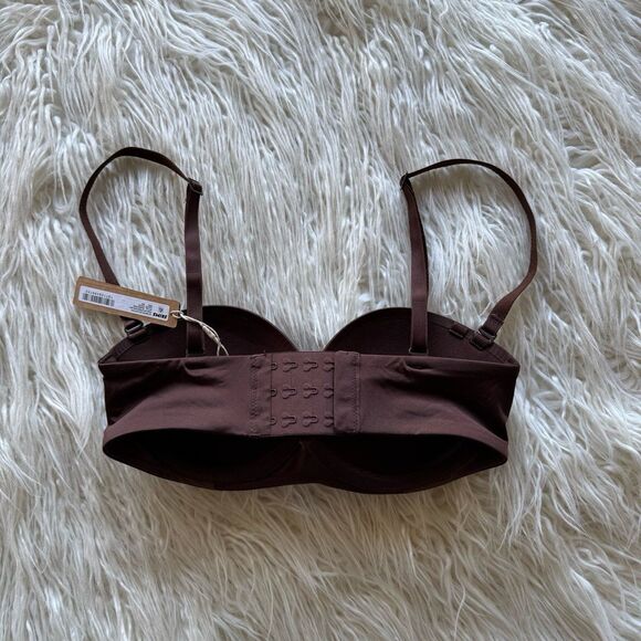 Skims Ultimate Push Up Strapless Bra Cocoa Size 30D - Picture 7 of 10